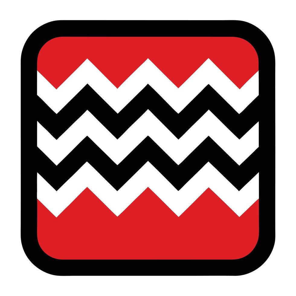 a red and black chevron pattern on a white background vector