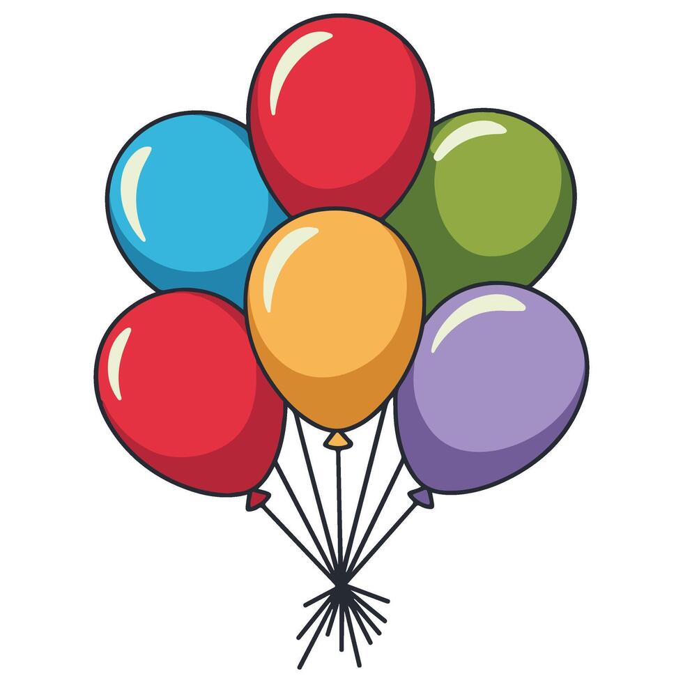 Celebration Balloons icon vector