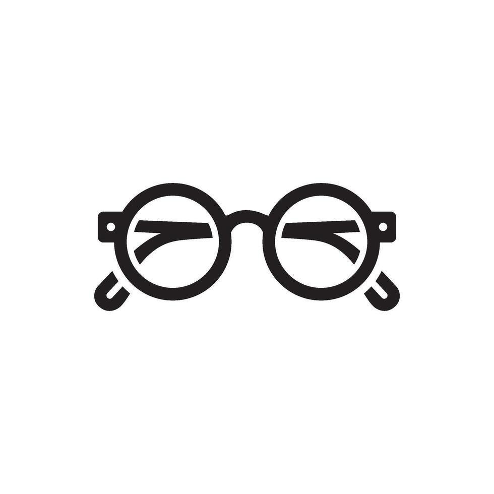 Glasses icon on white background vector