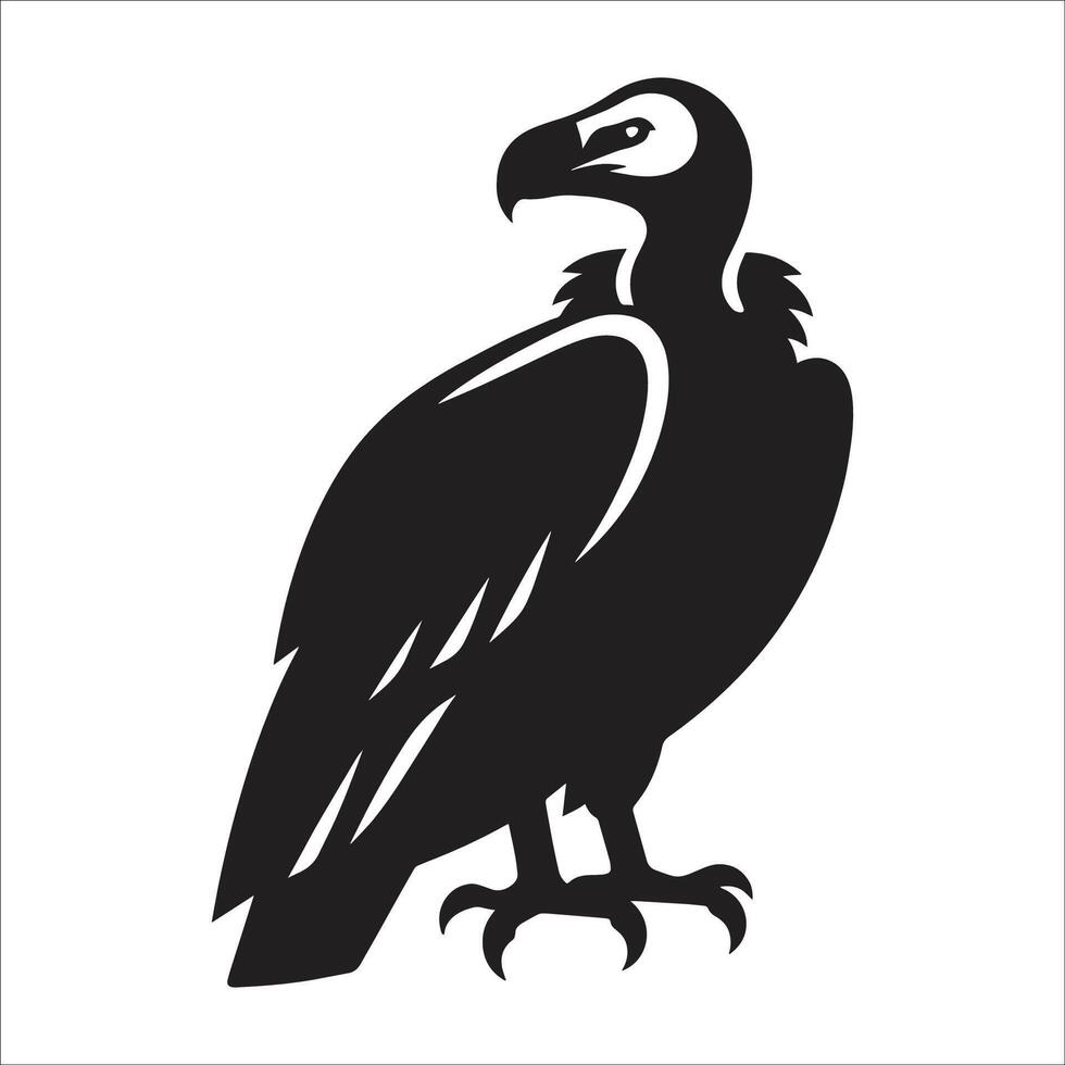 Vulture bird icon isolated on white background vector