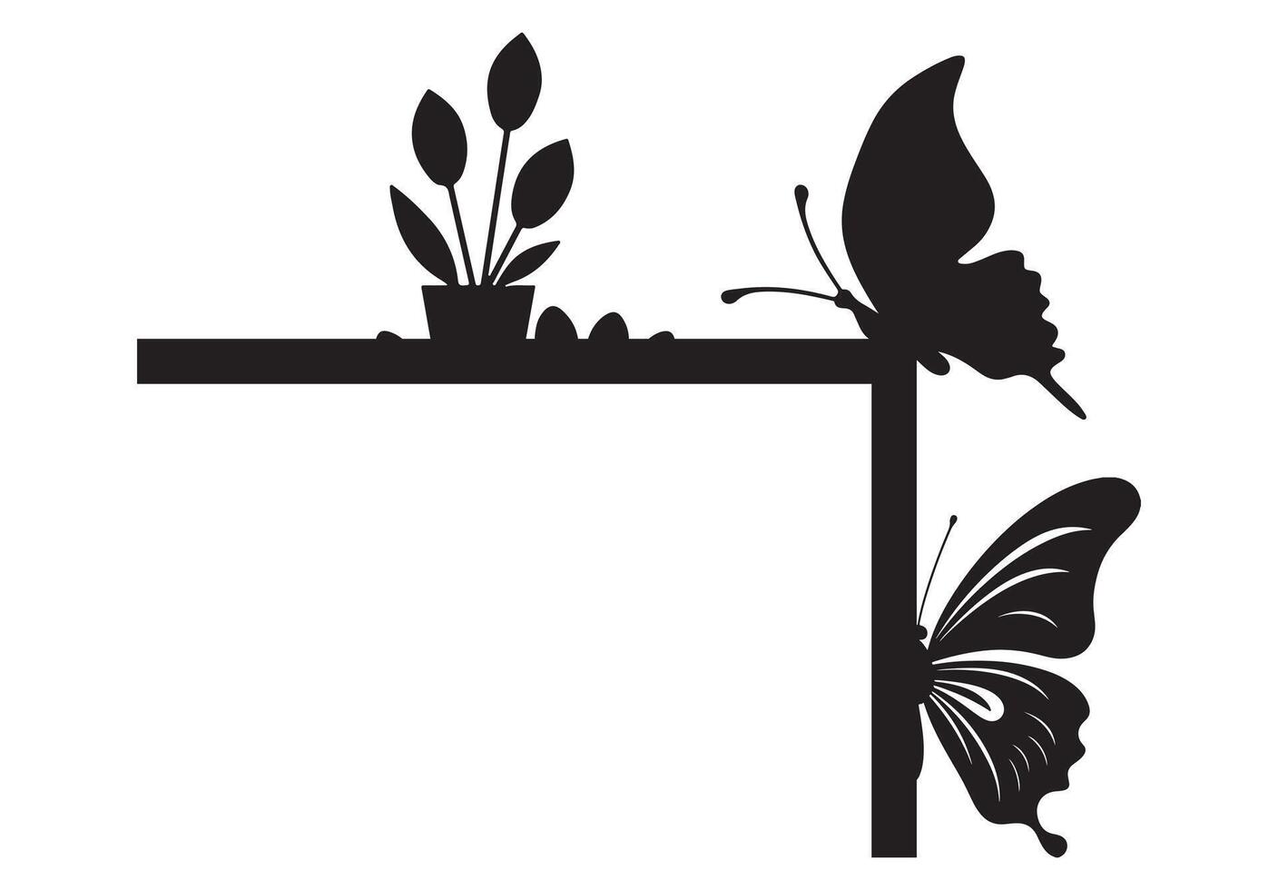 magical moth door corner vector