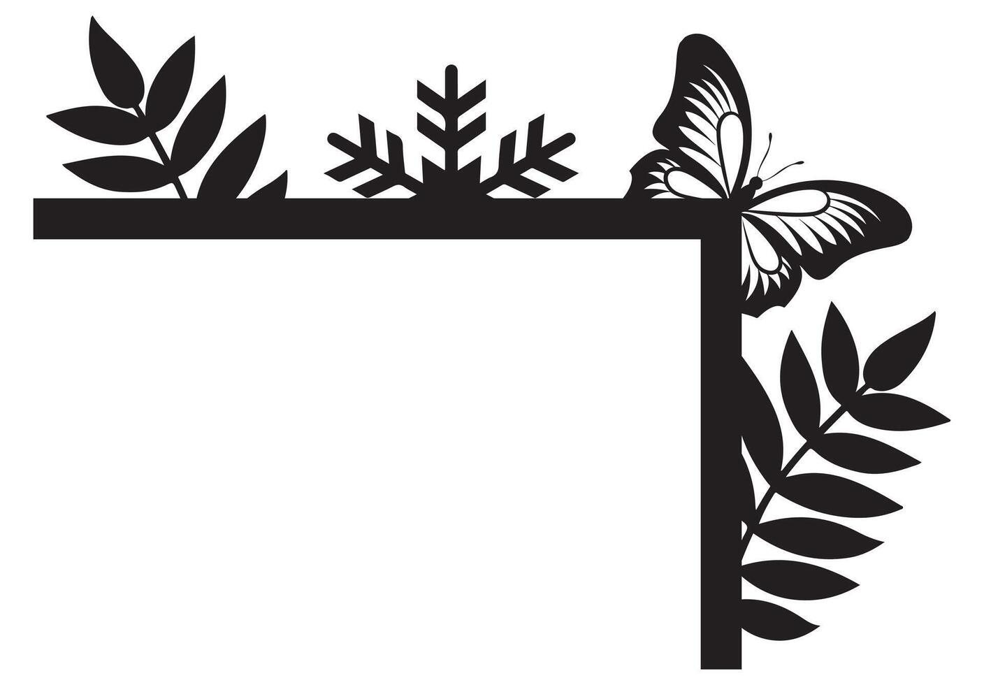 moth door corner laser cut vector