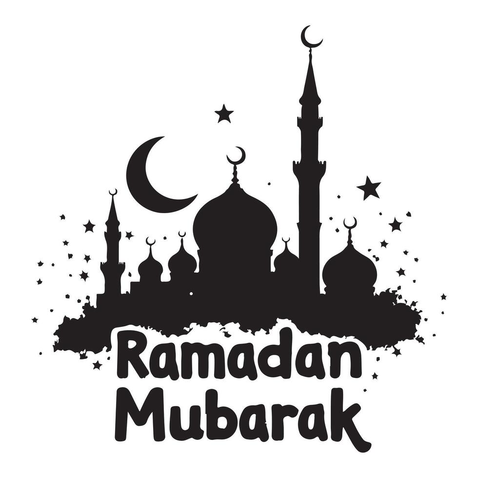 Ramadan Mubarak Greeting vector