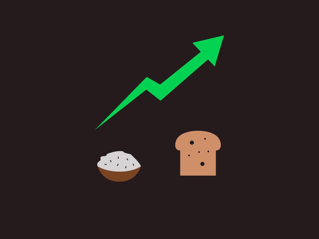 This image features a green arrow pointing upwards symbolizing growth or progress vector