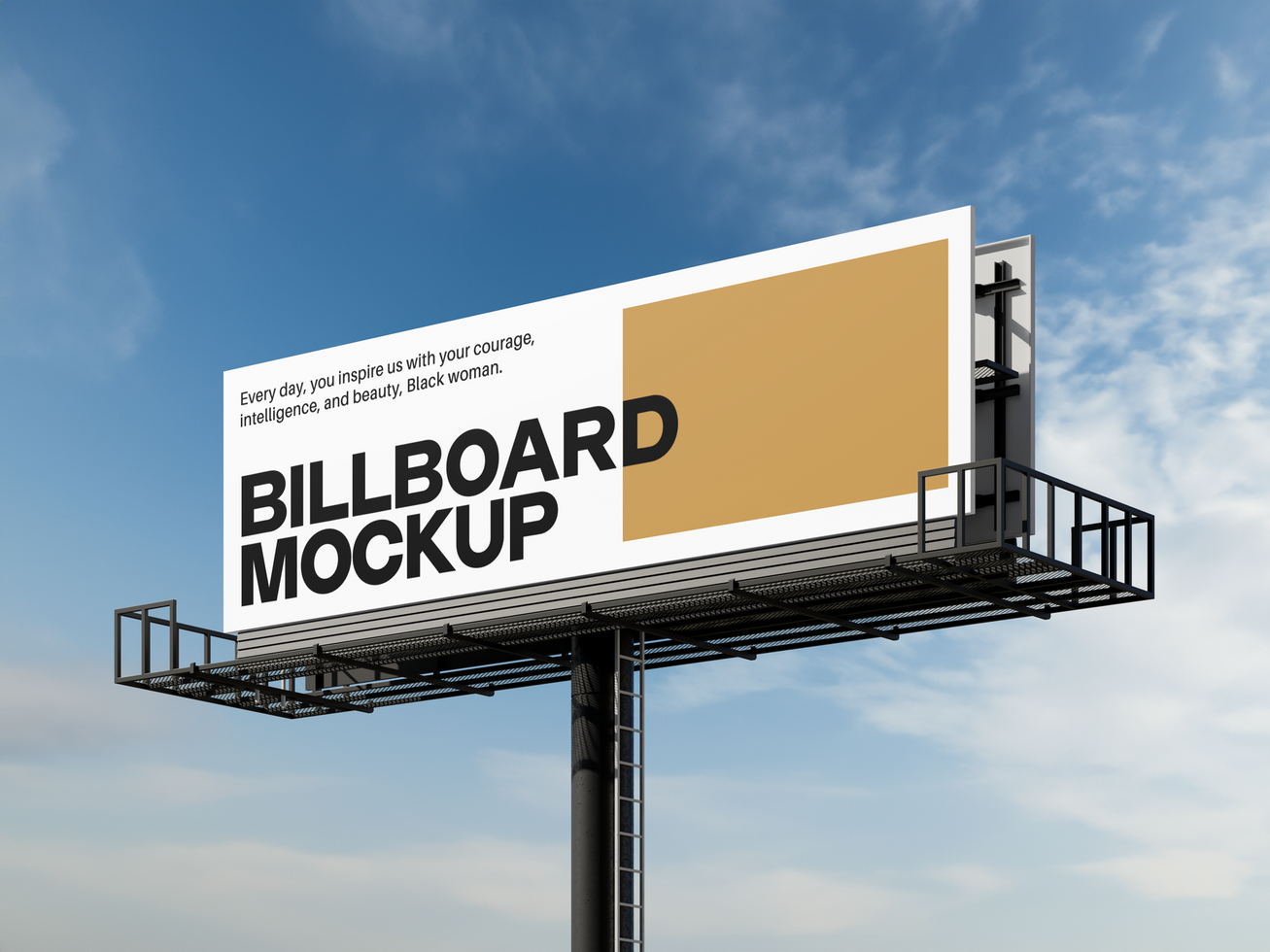 Outdoor Billboard Mockup psd