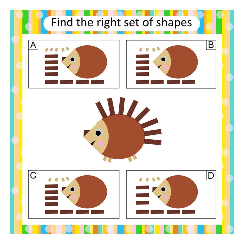 Fun game for kids. vector