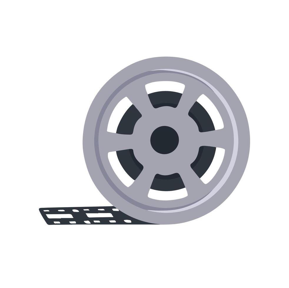Film reel, movie symbol, illustration vector