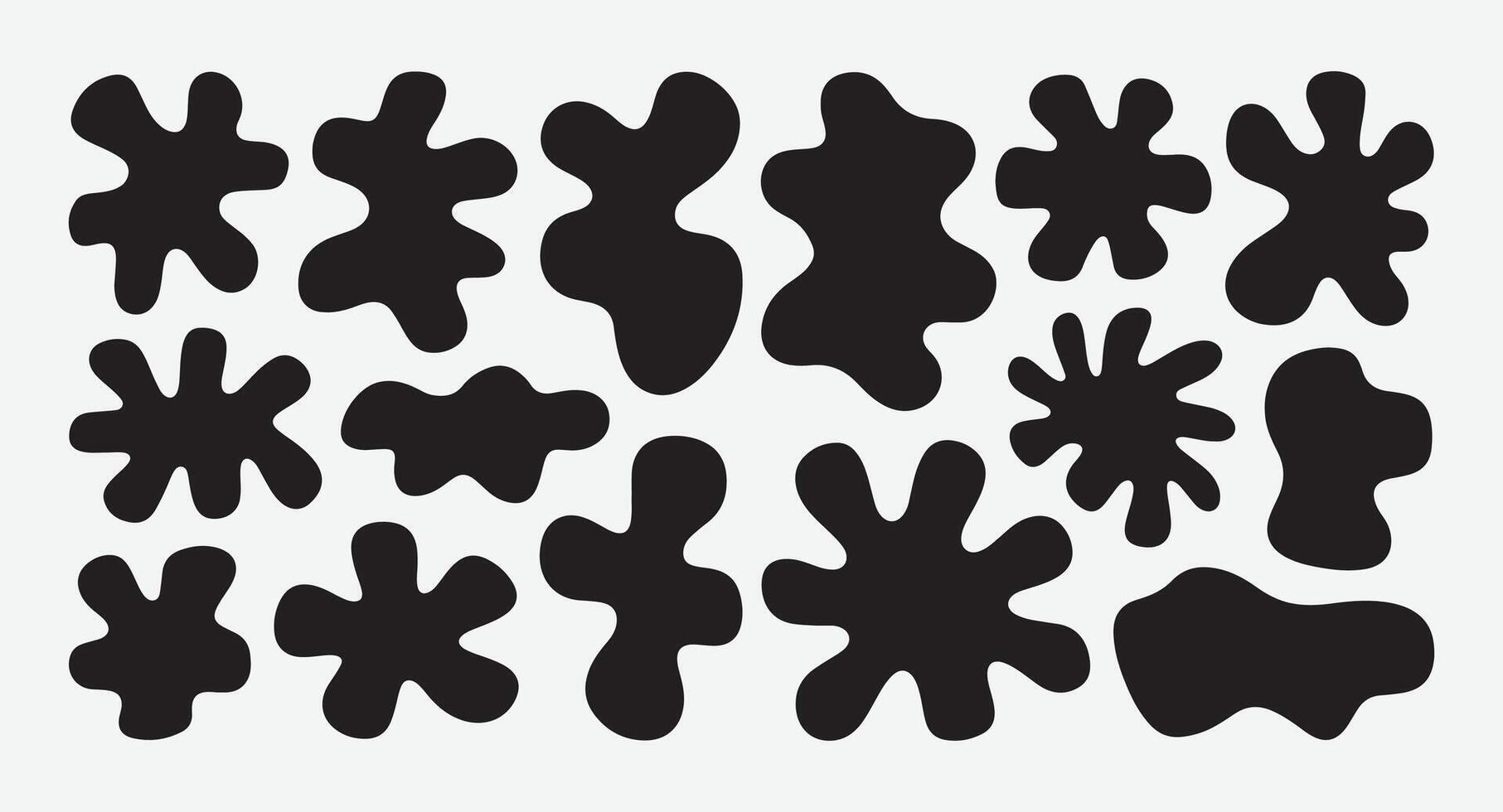 Organic Blob Shape Collection vector
