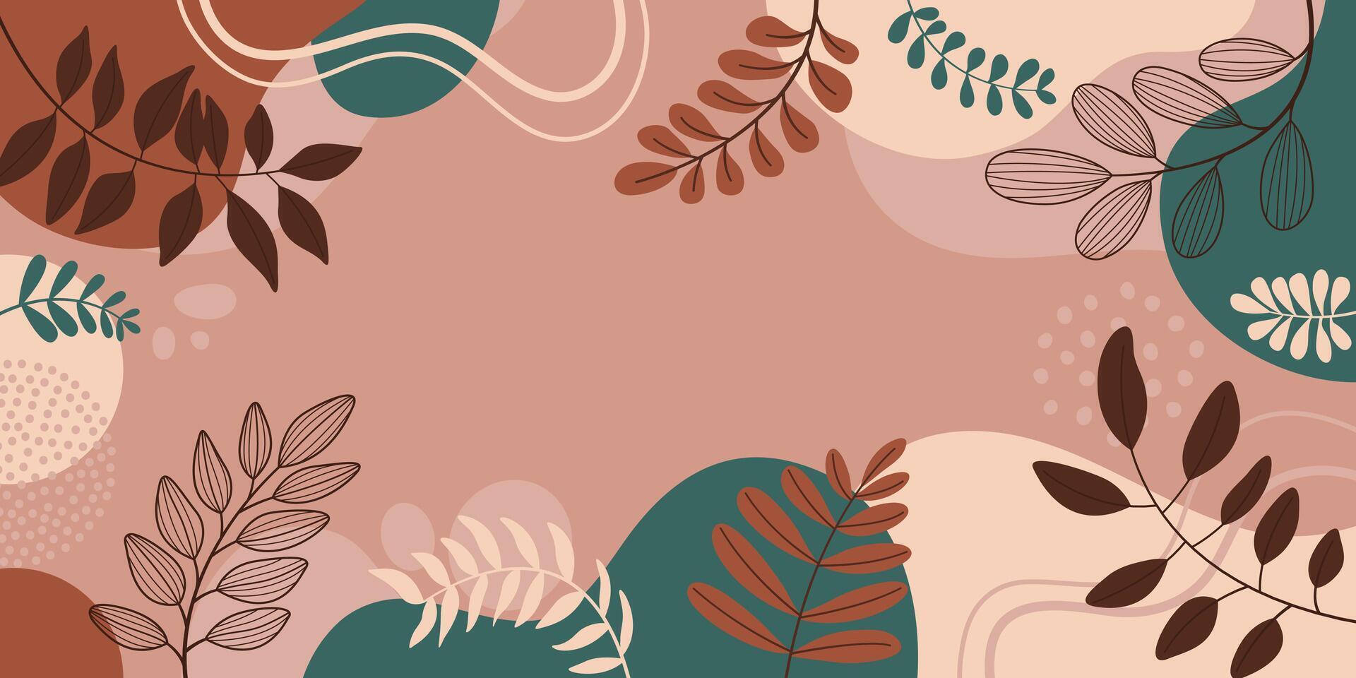 Spring plant background with beautiful. vector