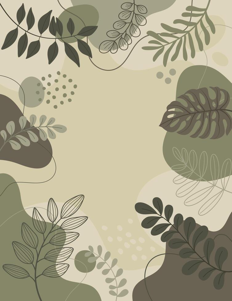 Green color art background design. vector