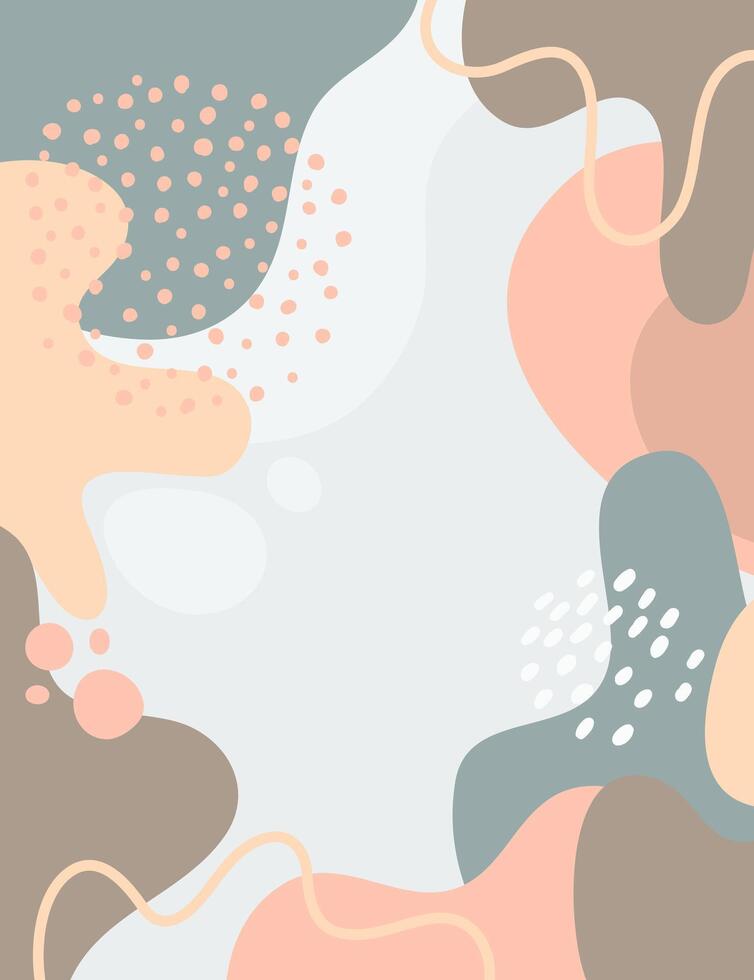 Hand drawn abstractart background design. vector