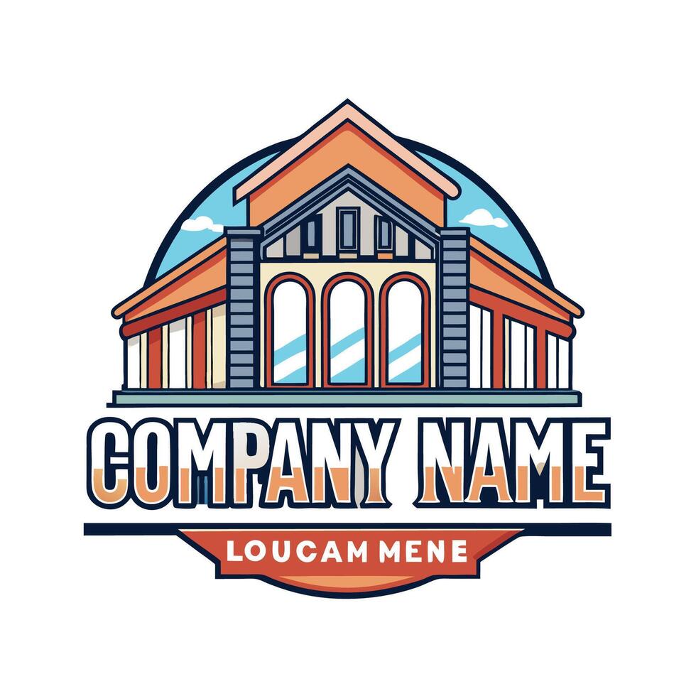 a logo for a company that is called lougam meme white background vector