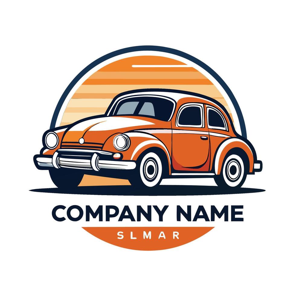 retro car logo design, vintage car, retro car, vintage car, vinta white backgroundge car, vintage vector