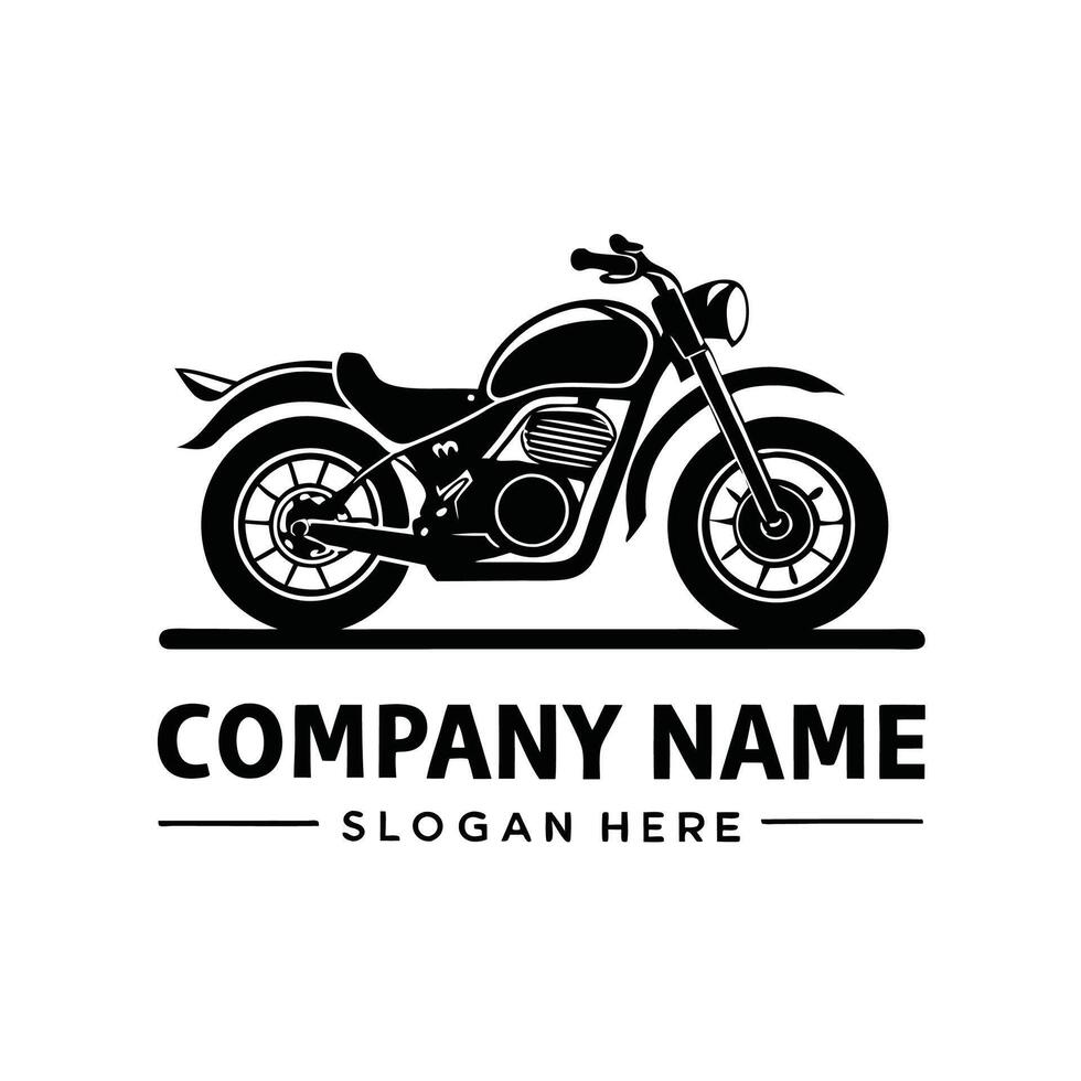 motorcycle logo template illustration background vector