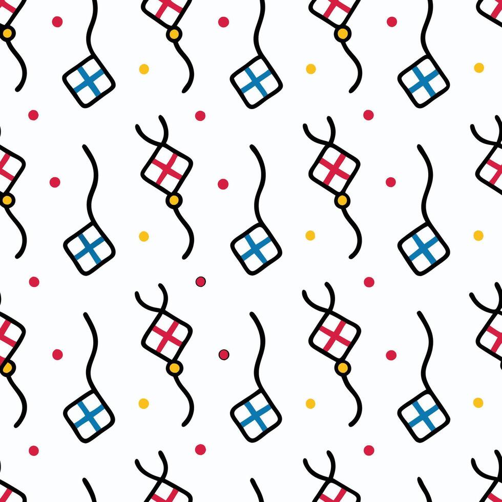 a pattern with colorful squares and triangles white background vector