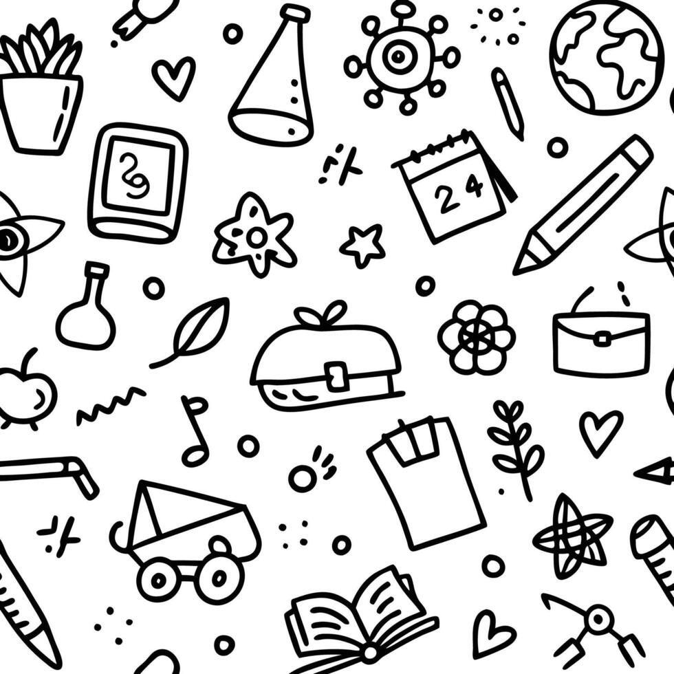 a black and white image of school white background vector