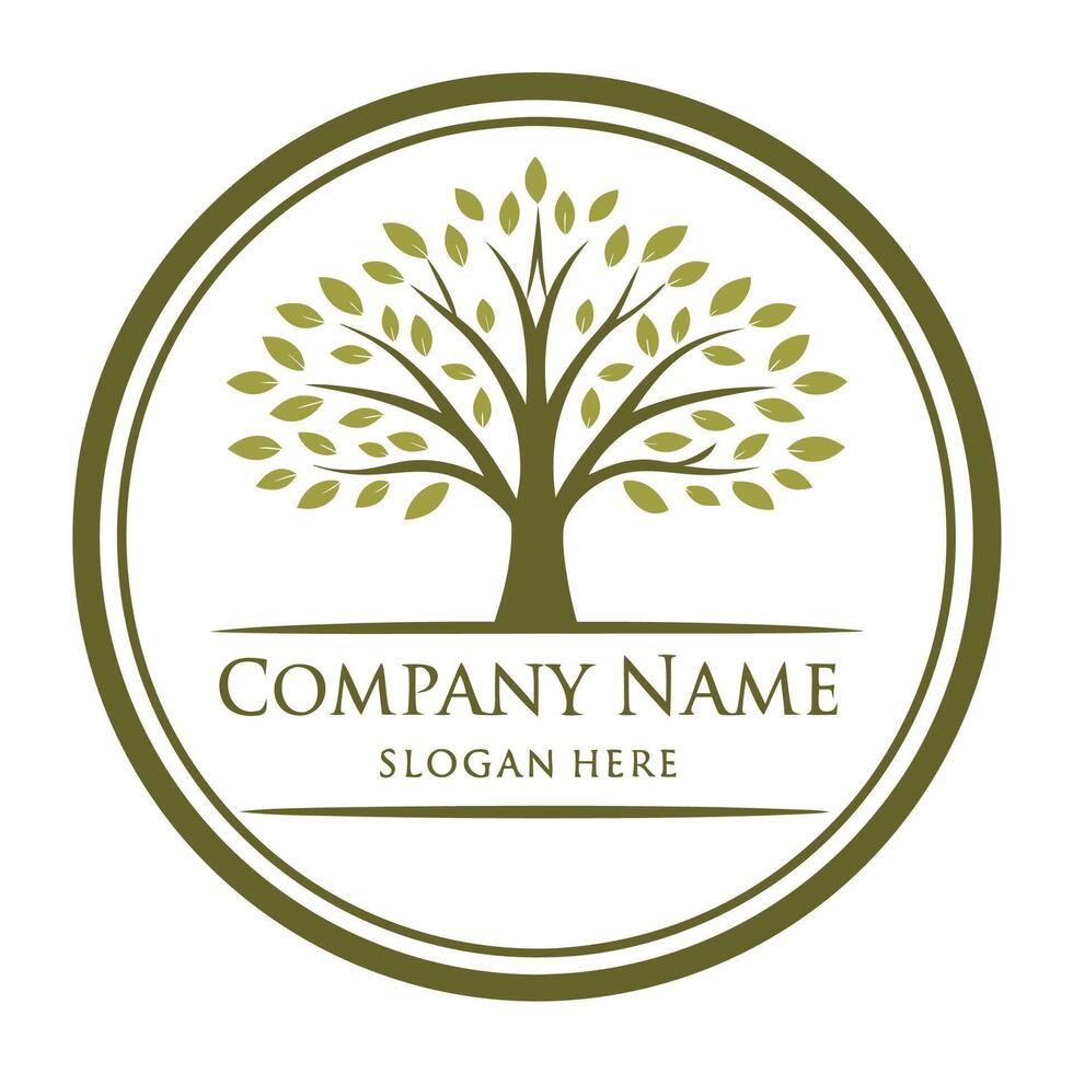 a logo for a company that is called tree. vector