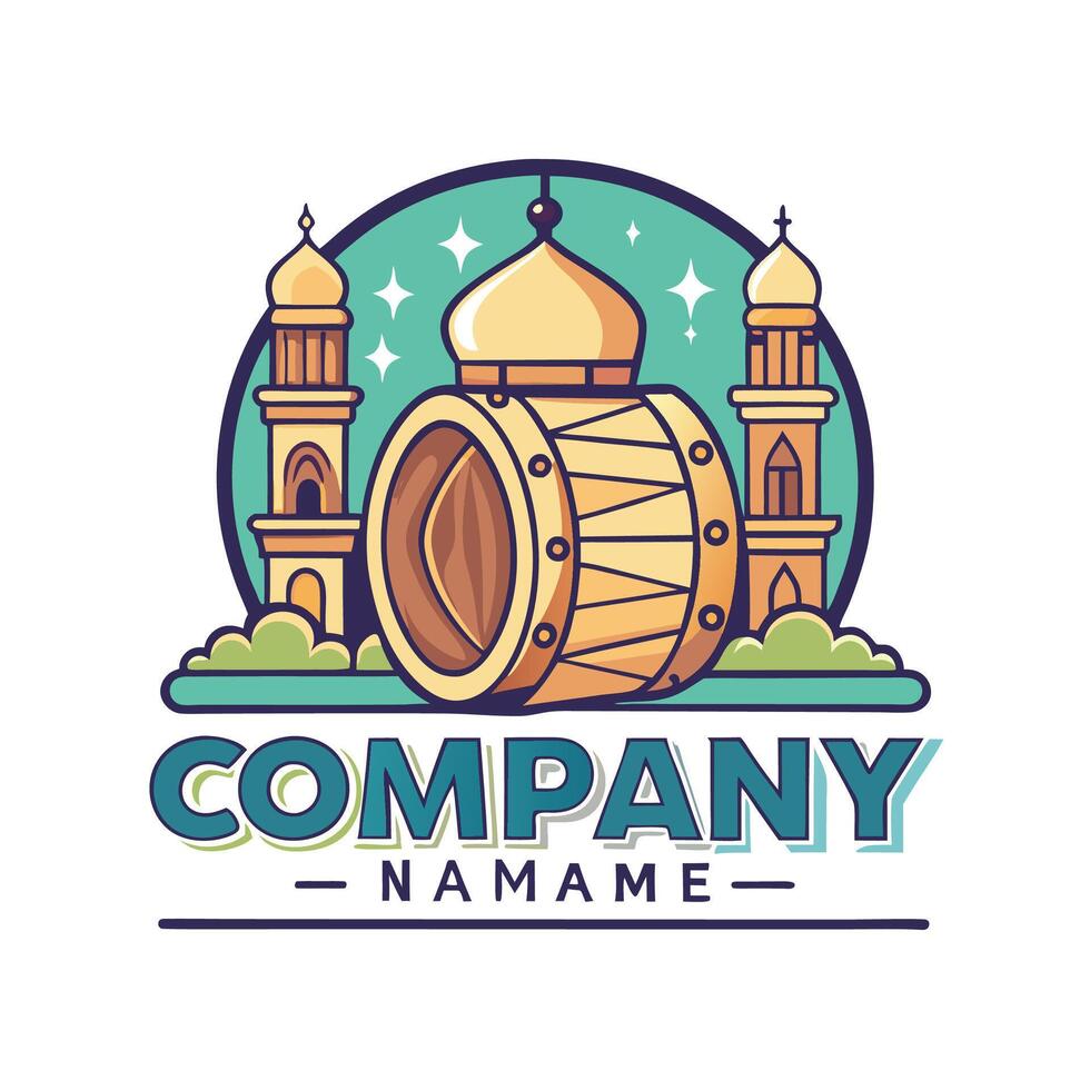 the logo for company name vector