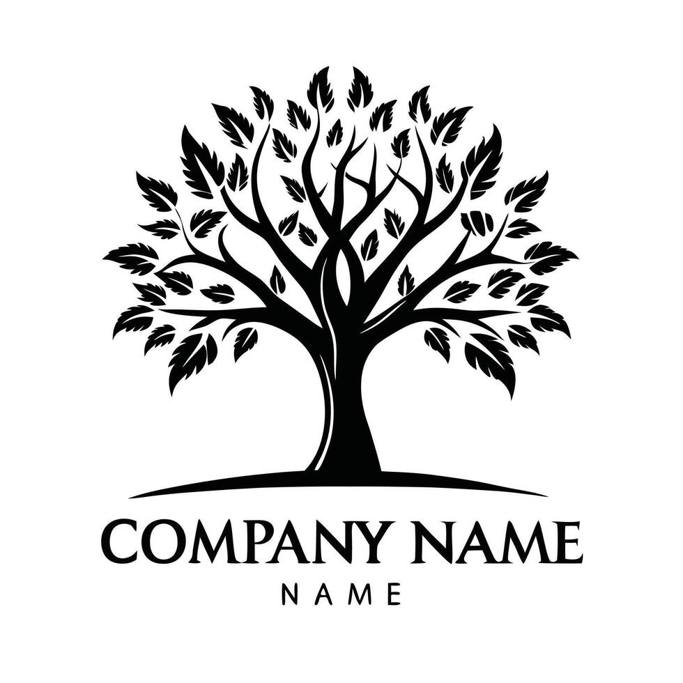 a logo for a company that called tree vector