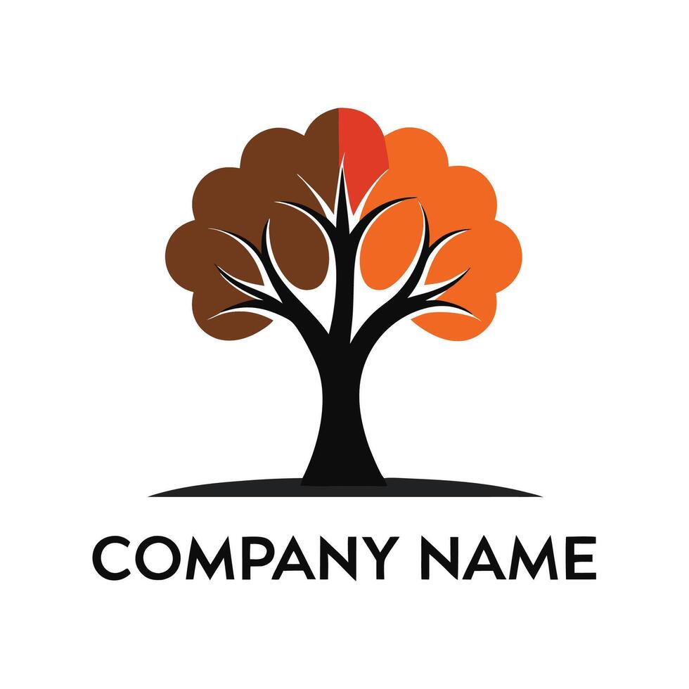 a logo for a company that is called tree, vector