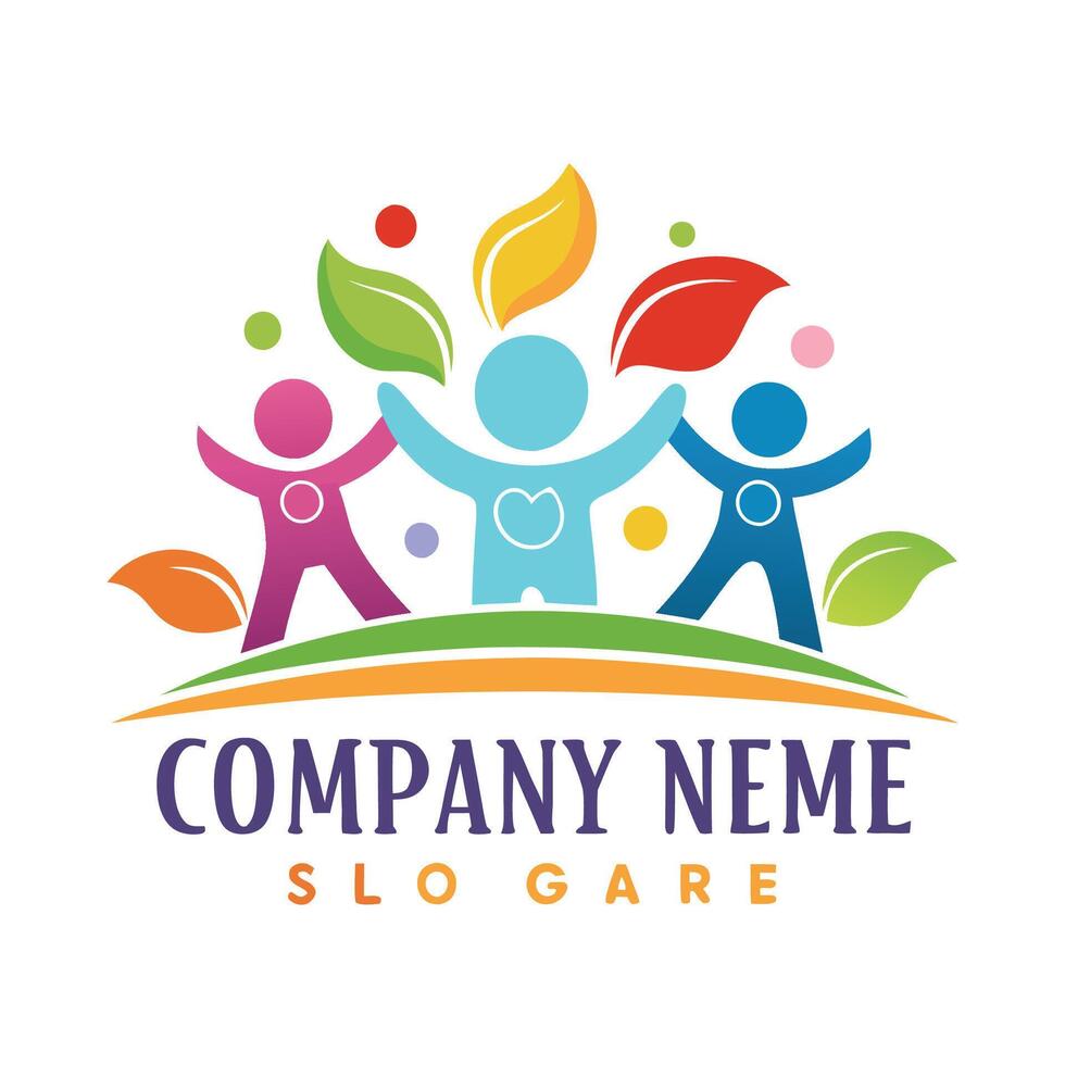 a logo for a company name slo care vector