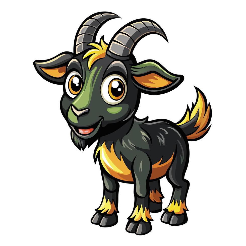 goat cartoon illustration illustration, vector