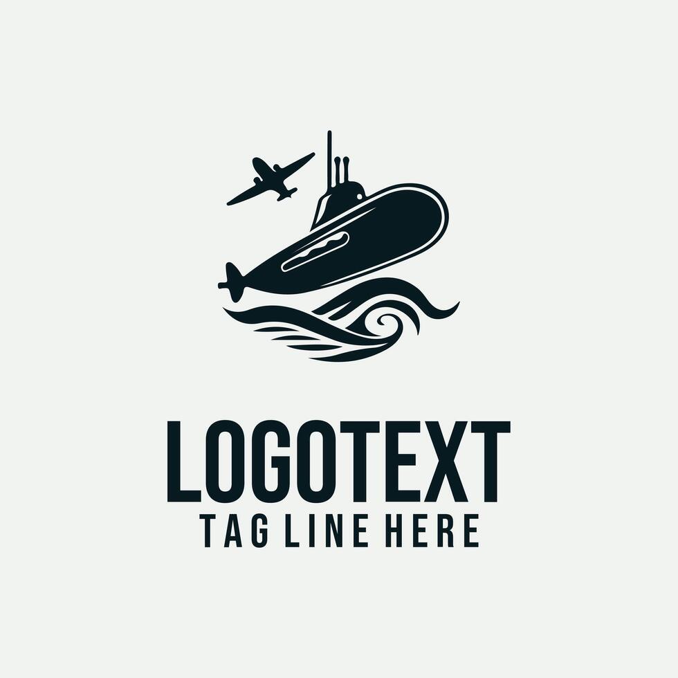 Submersible Research Logo Design vector
