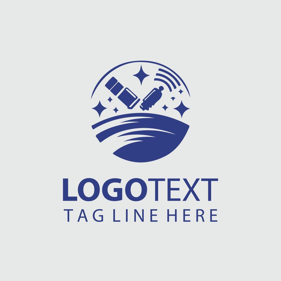SkyBridge Communications satellite logo vector