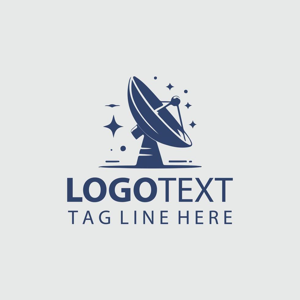 Astro Net Solutions satellite logo vector