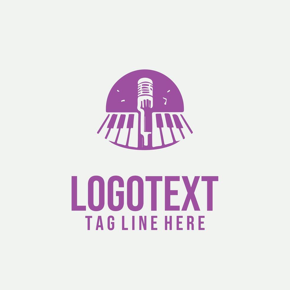Jazzy Brass Line jazz trumpet logo vector