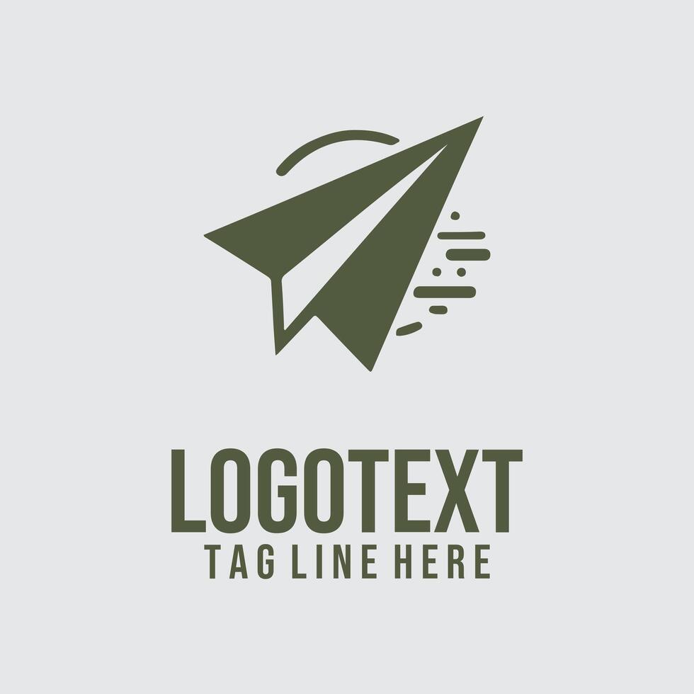 AirLift X paper plane logo vector