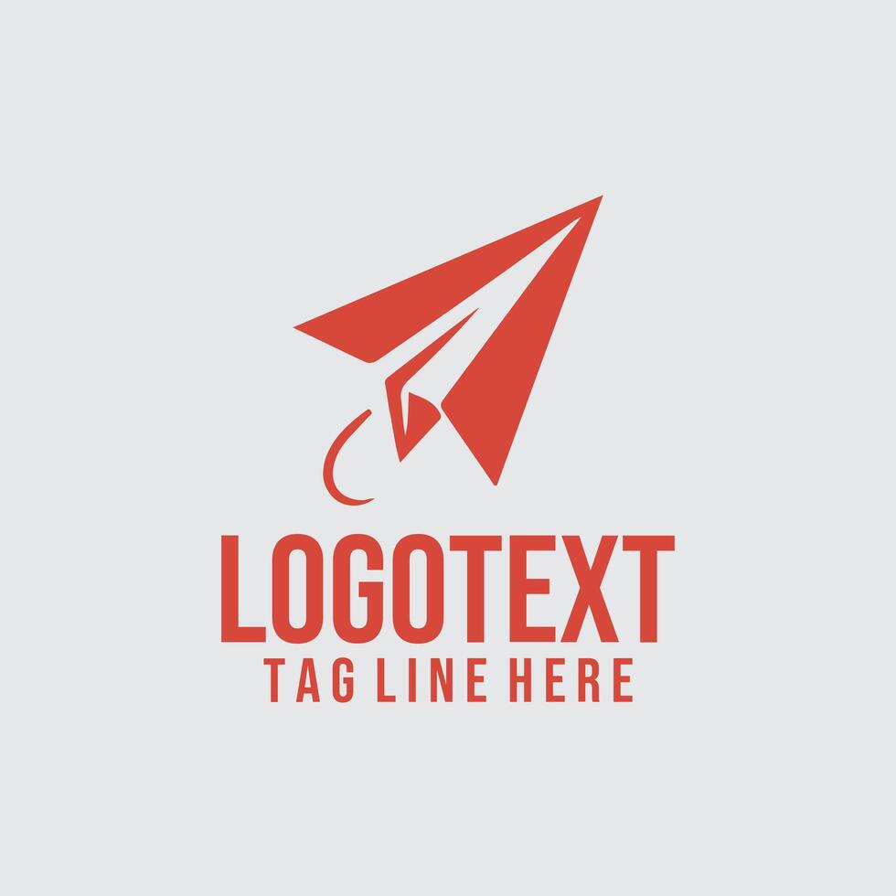 Aero Pilot paper plane logo vector