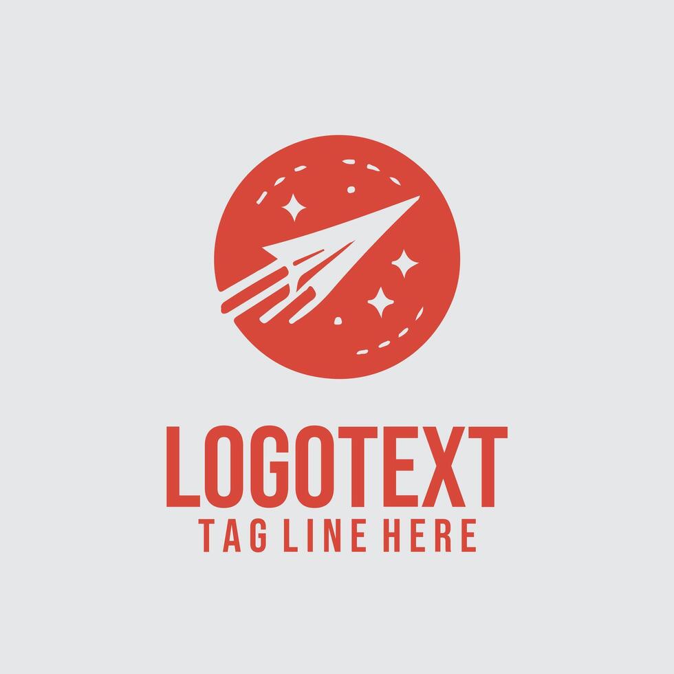Aero Ascend paper plane logo vector