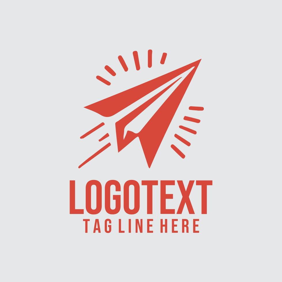 Air Bounder paper plane logo vector