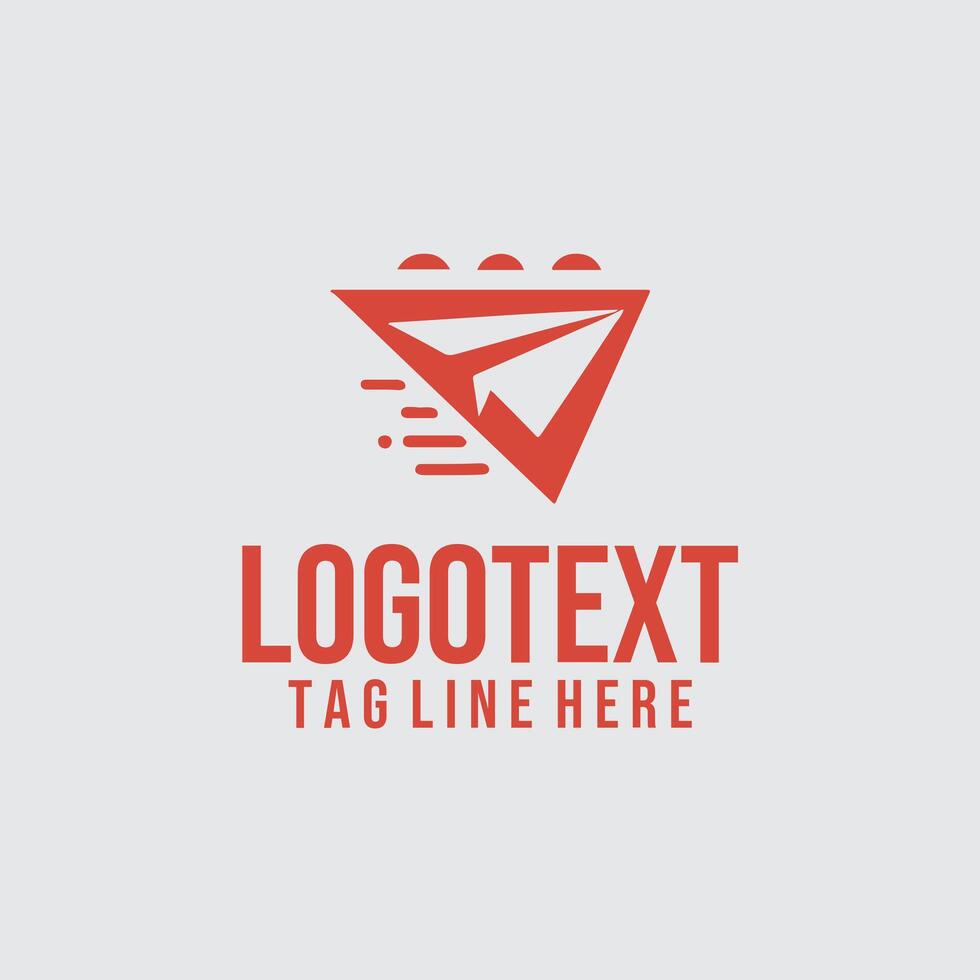 Air Velocity X paper plane logo vector