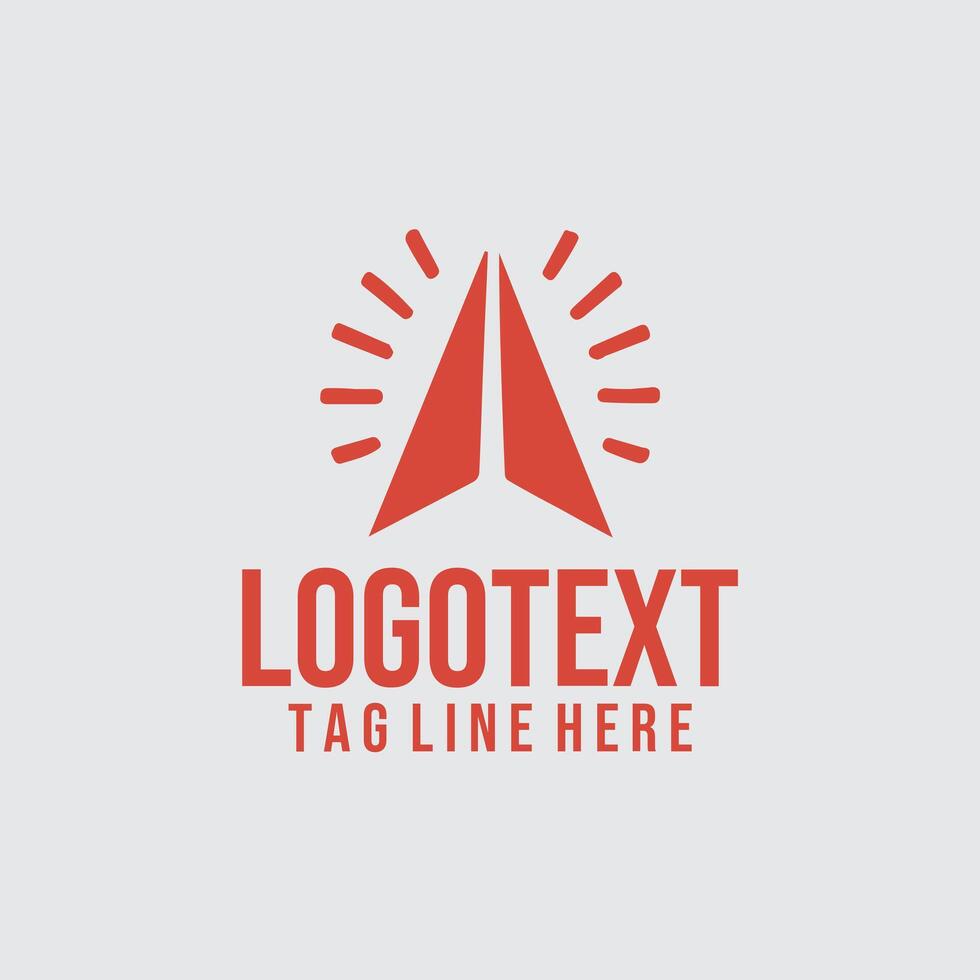 High Altitude paper plane logo vector