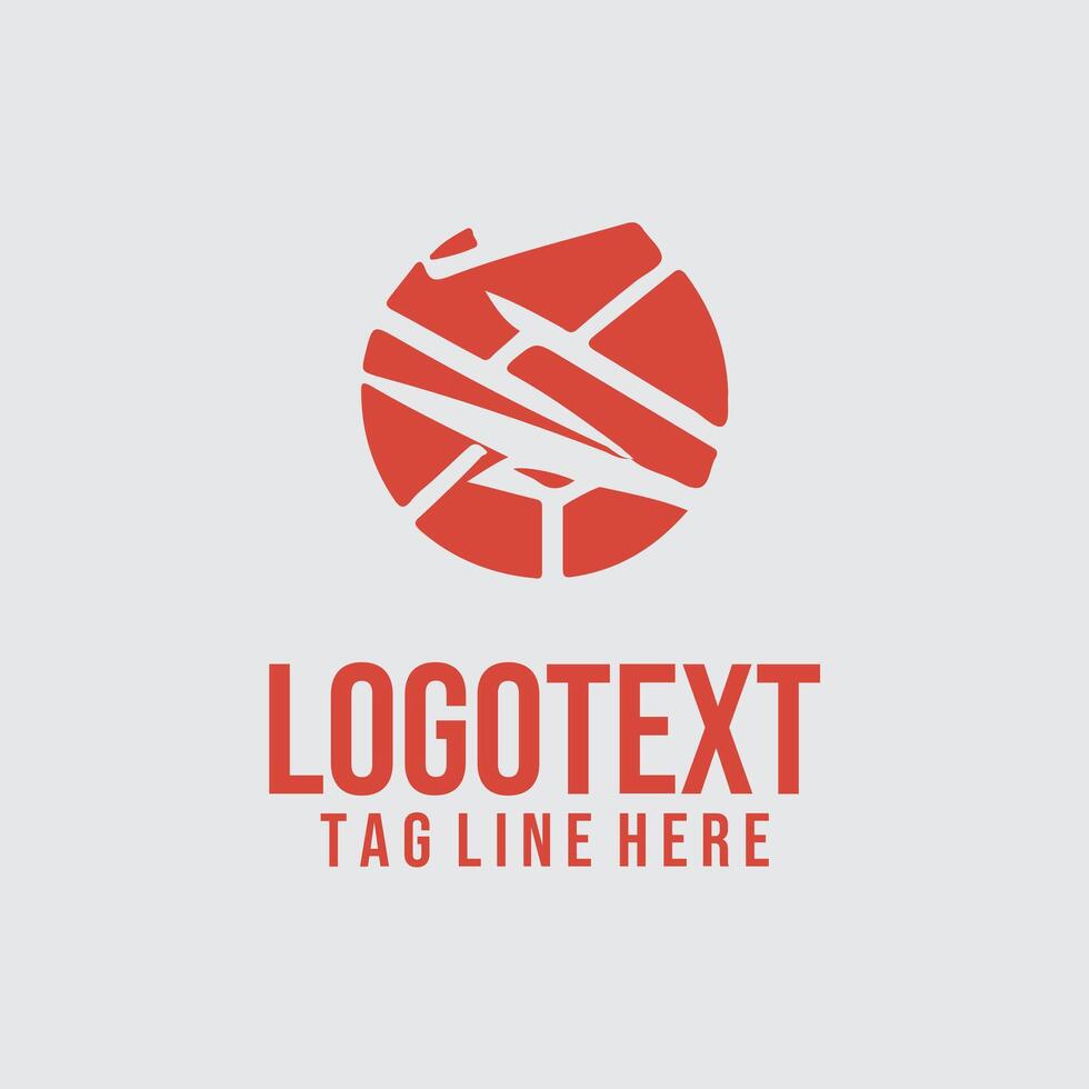 Sky Navigator paper plane logo vector