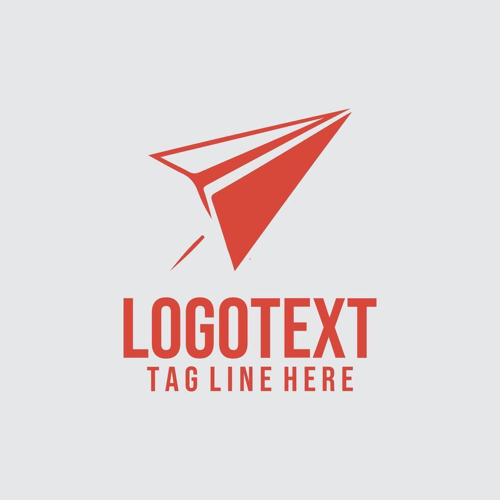 Air Hover paper plane logo vector
