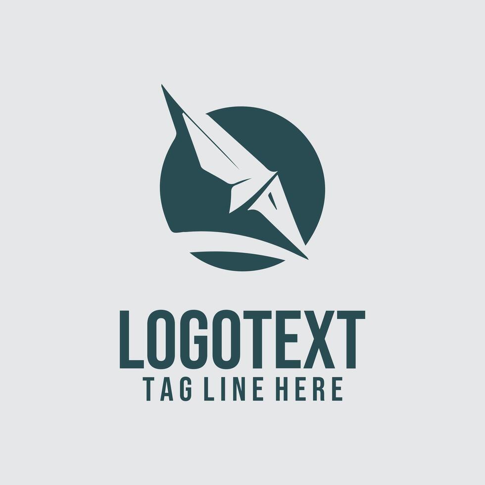 Altitude X paper plane logo vector