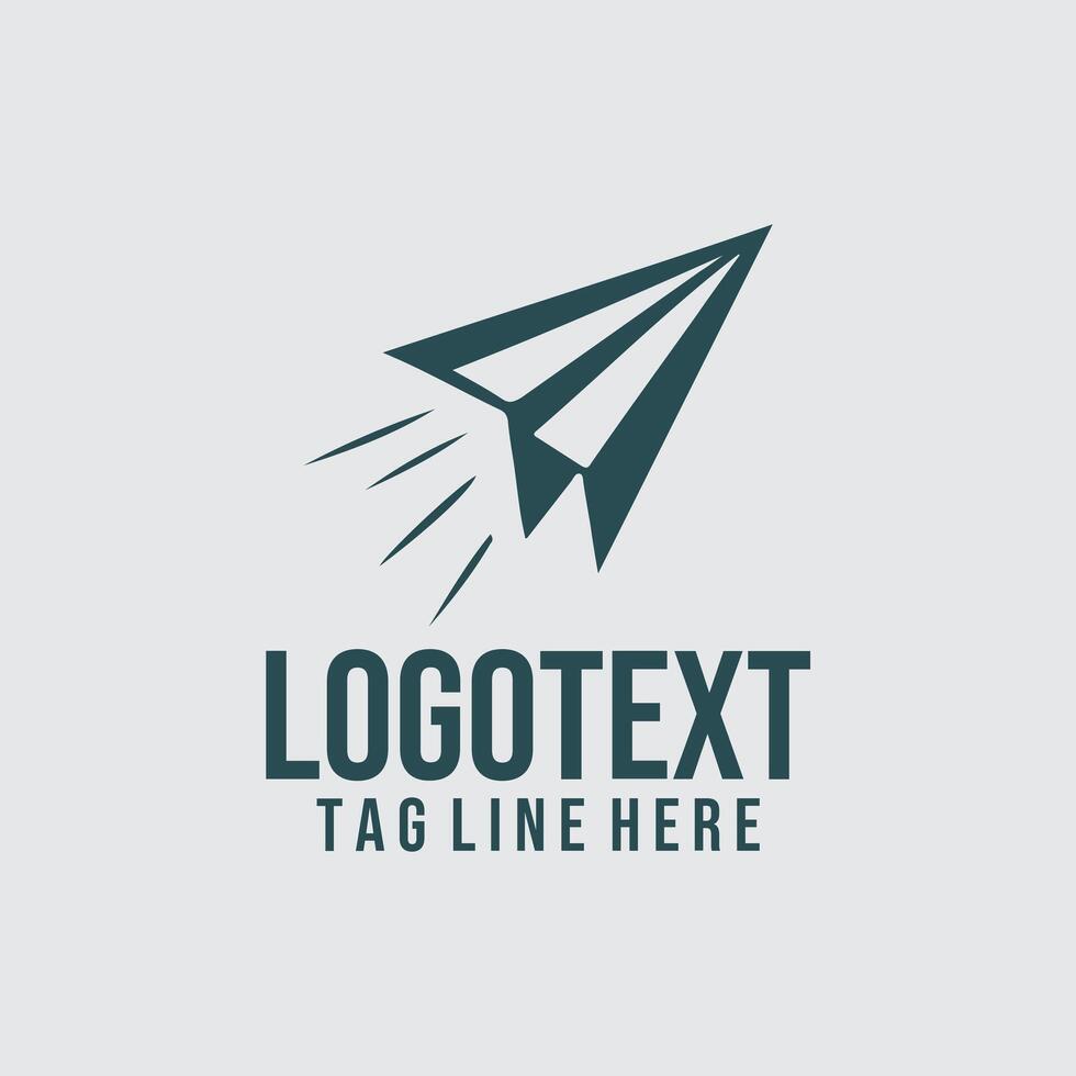 Air Zoom paper plane logo vector