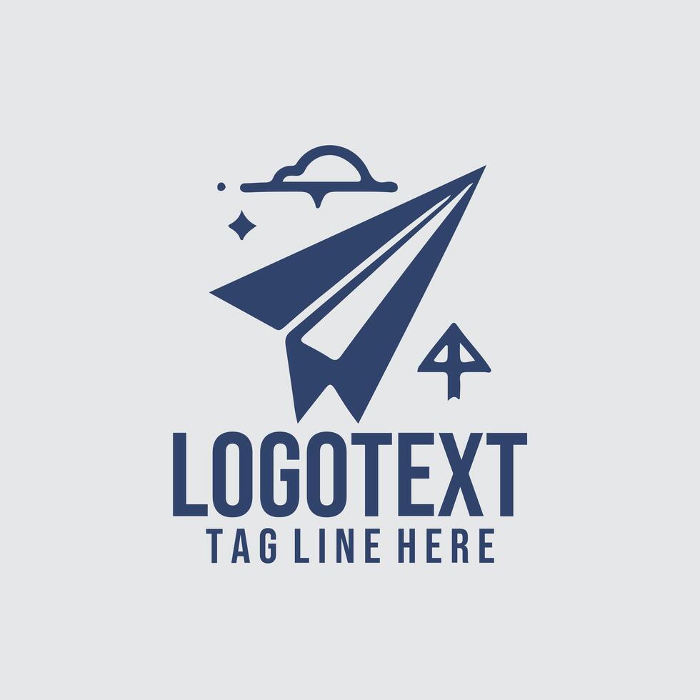 Wing Span plane logo vector