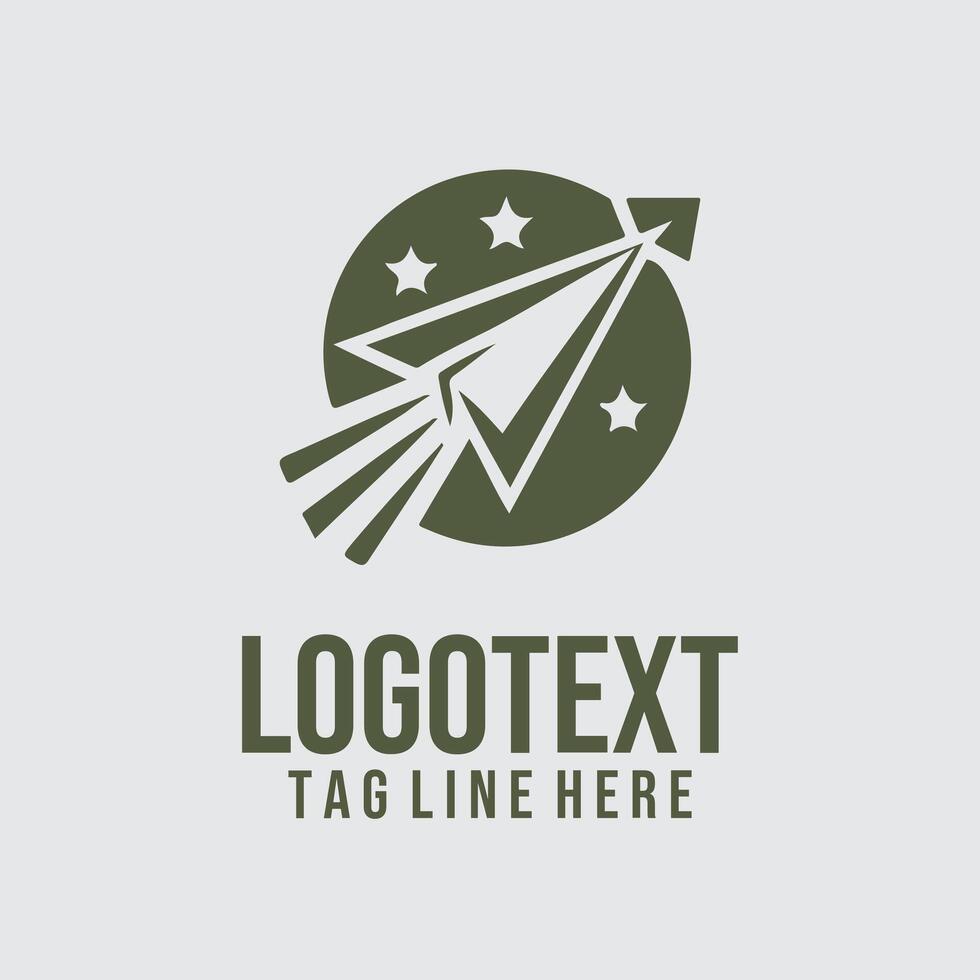 Altitude Edge plane logo vector