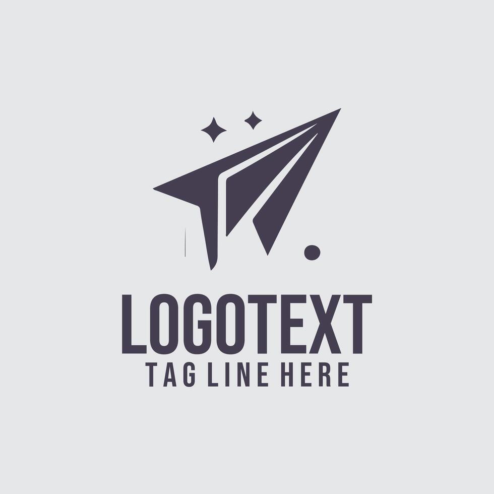 Aero Jet plane logo vector