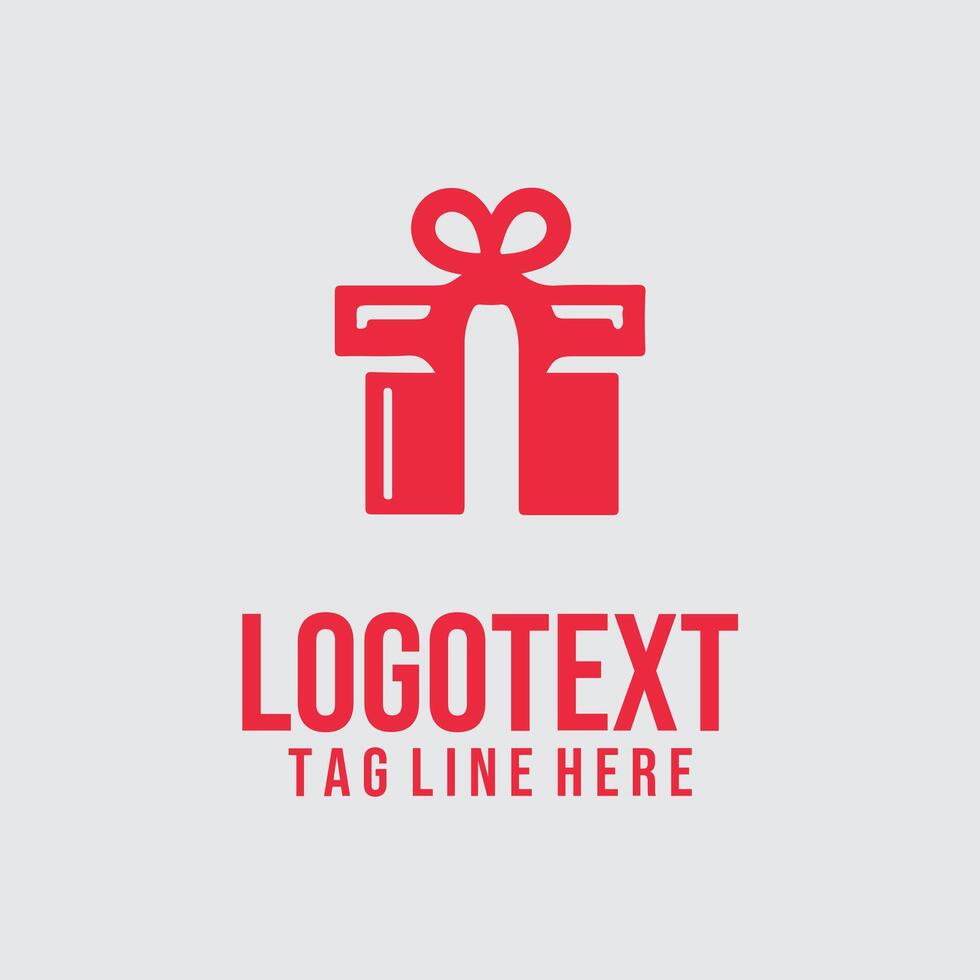 Wrap Wonder gift box logo vector