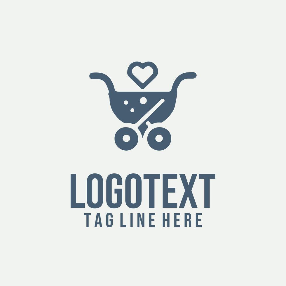 Little Gliders baby logo vector