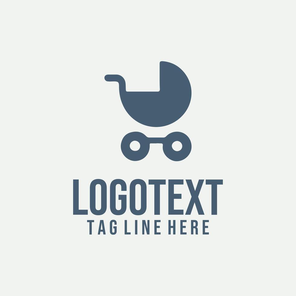 The Baby Glide baby logo vector