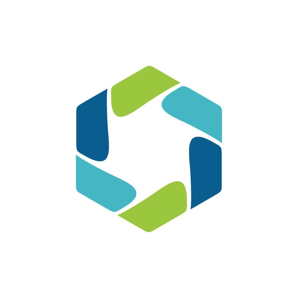 Hexagon Colorful Logo Template Illustration Design. EPS 10. vector