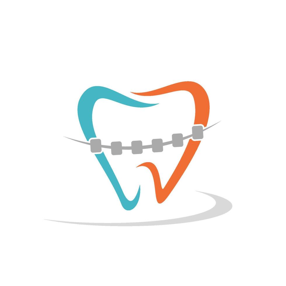 Brace Smile Tooth Logo Template Illustration Design. EPS 10. vector