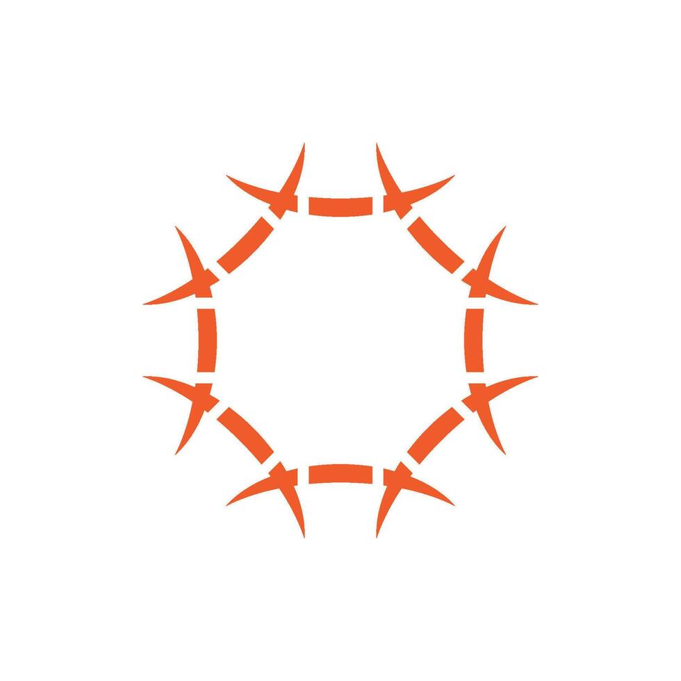 Star Border Logo Template Illustration Design. EPS 10. vector