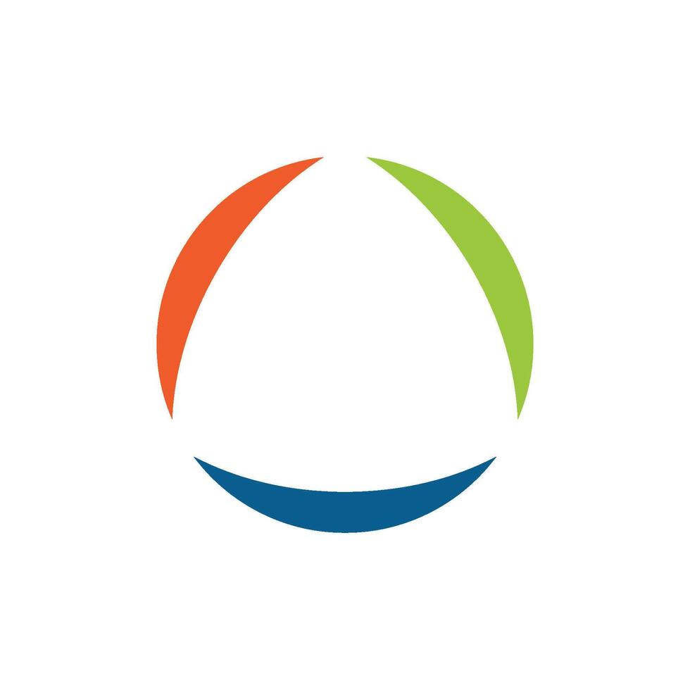 Circle Swoosh Colorful Logo Template Illustration Design. EPS 10. vector